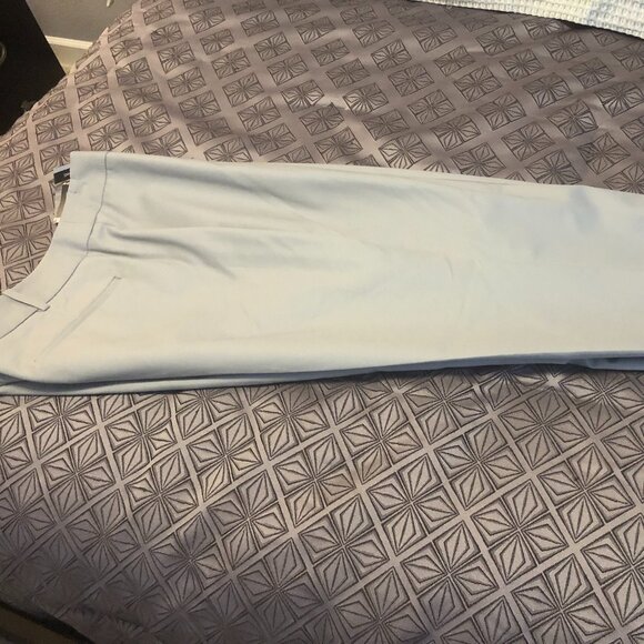 Liz Claiborne Audra Classic Slim Leg Trouser Pants Size 16 Light Gray NWT - Picture 1 of 7